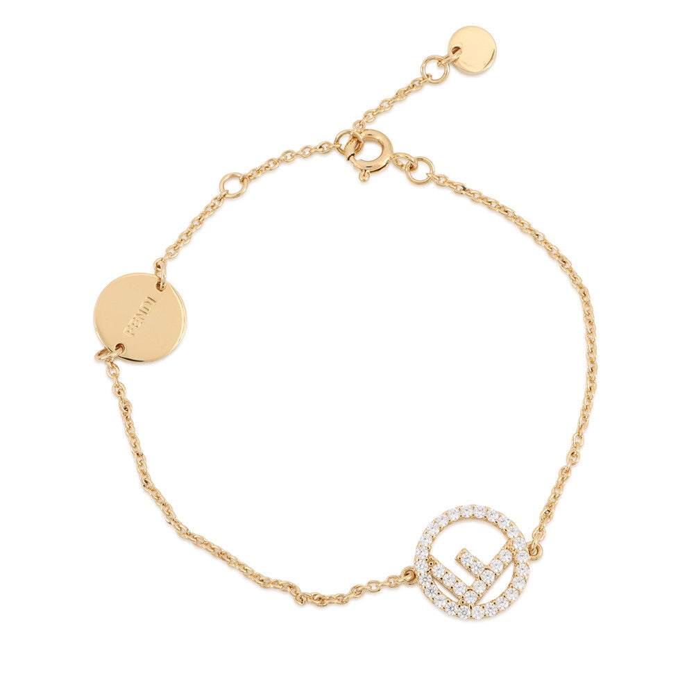 FENDI F is FENDI Bracelet8AG761 Metal Zirconia Stone