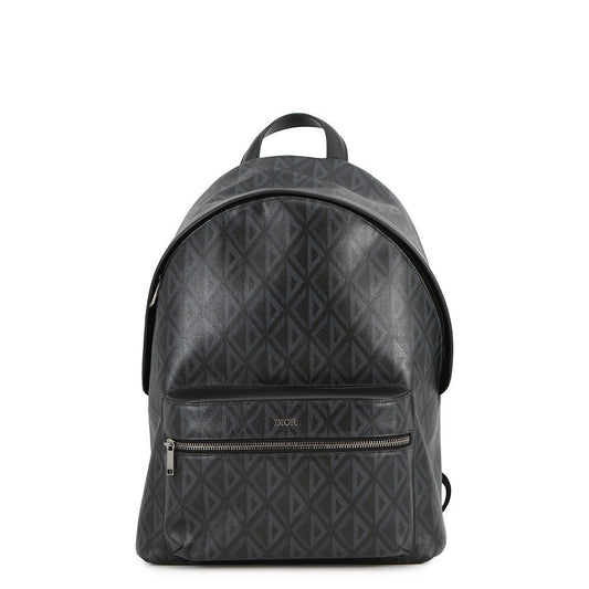 Dior Cddiamond Backpack Black Pvc Coated Canvas
