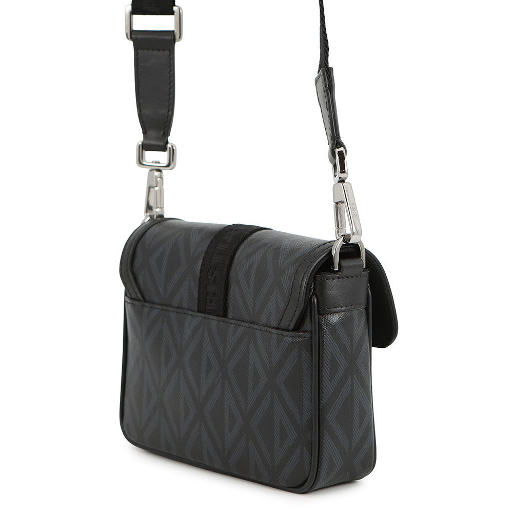 Dior Hit The Road Shoulder Bag Black Pvc Coated Canvas