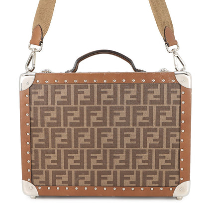 FENDI Trunk case Brown7VV134 PVC Leather