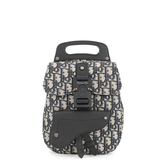 Dior Oblique Leather Black Backpack