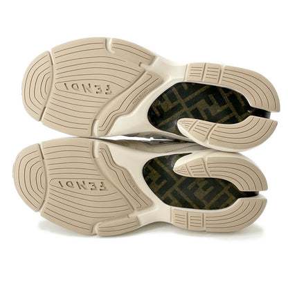FENDI Faster Zucca Pattern Sneakers Gray7E1555 Fabric Size 6