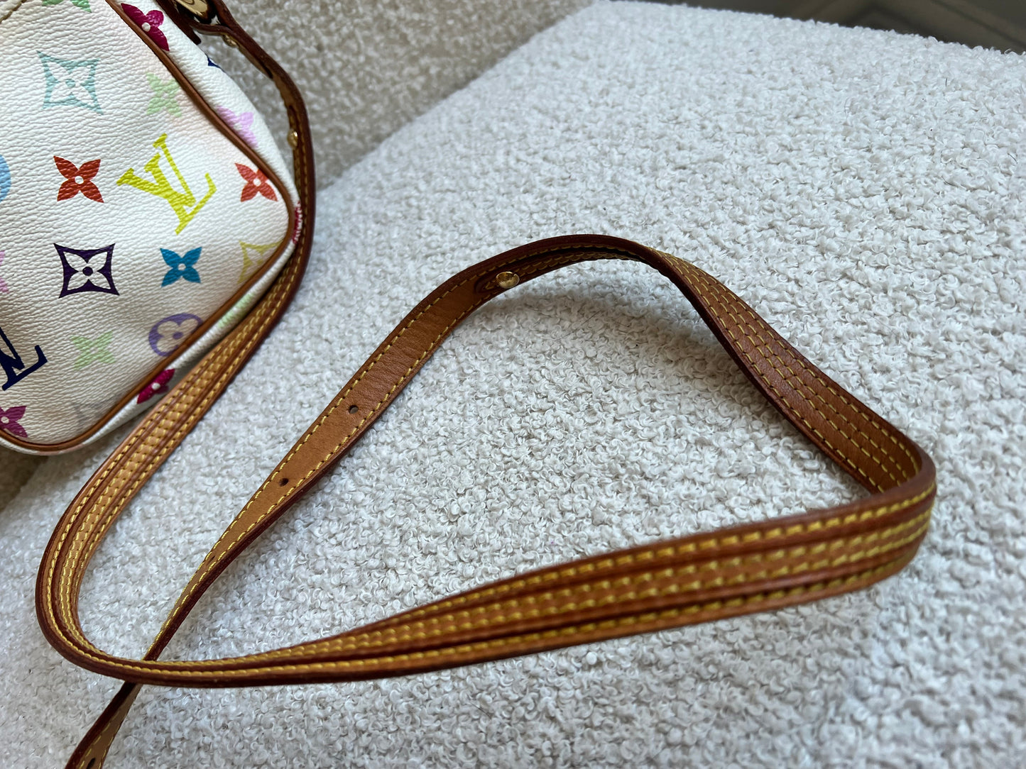 Louis Vuitton Rift Bag White Multicolore Takashi