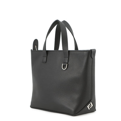 FENDI FF Square Shopping Bag Black7VA658 Leather Size Small