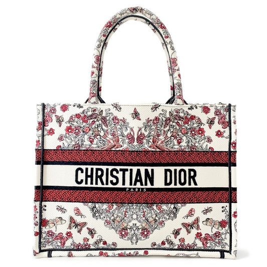 Dior Book Tote Canvas White Tote Bag Style 4