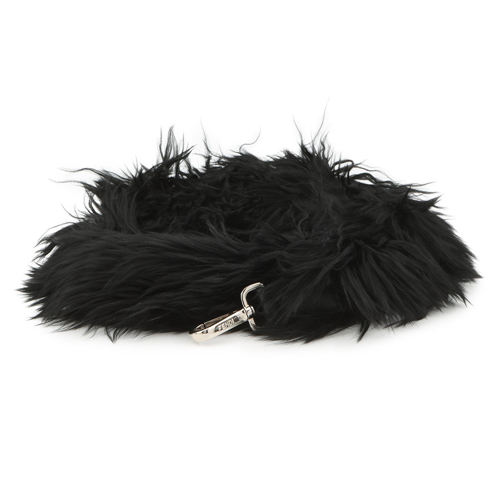 FENDI Strap you Black Fur