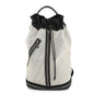 FENDI Logo Backpack Ivory/Black7VA466 Nylon Mesh