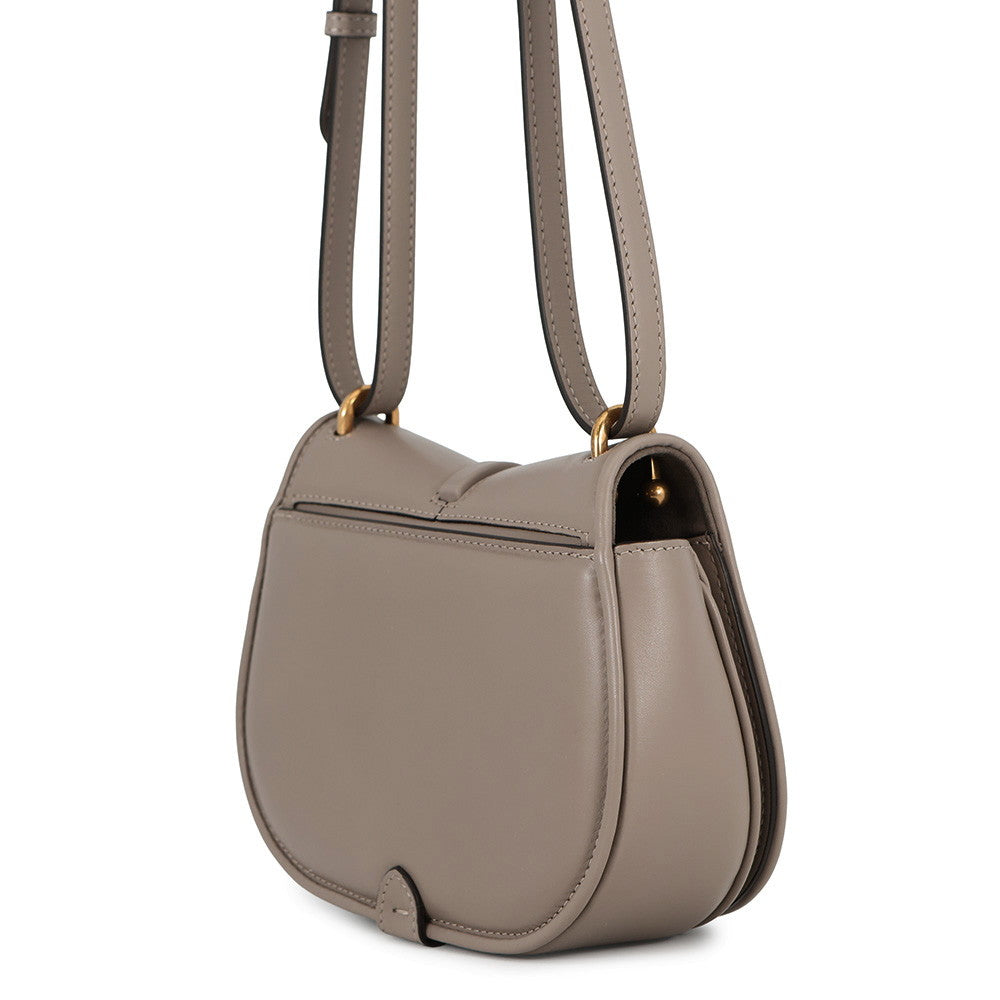 FENDI C'mon Shoulder Bag Greige8BS082 Leather Size Small