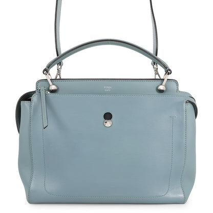 FENDI dot com 2WAY Handbag Blue8BN293 Leather