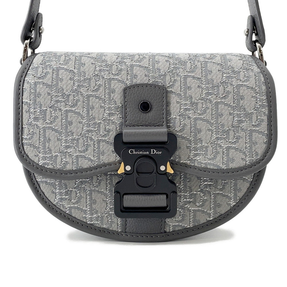Dior Oblique Leather Grey Shoulder Bag
