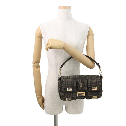 FENDI Zucca Multi-Pocket Baguette Brown/Black8BR808 Jacquard