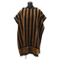 FENDI Pecan Stripe Poncho Brown/BlackFXX996 Cotton100%