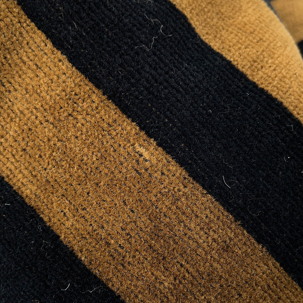 FENDI Pecan Stripe Poncho Brown/BlackFXX996 Cotton100%