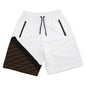 FENDI FF Switch Knitted Fabric Shorts Size XS White/BrownFAB656 Cotton 86% Polyester 14%