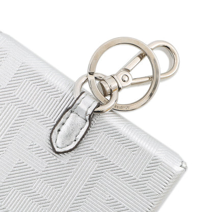 FENDI Nano Bucket Bag Charm Silver/Black7AS206 Leather