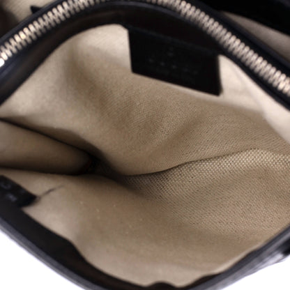Flap Crossbody Bag GG Embossed Perforated Leather Small