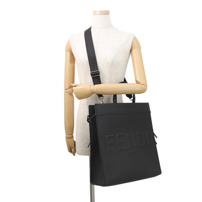 FENDI go to shopper Black7VA583 Leather Size Medium
