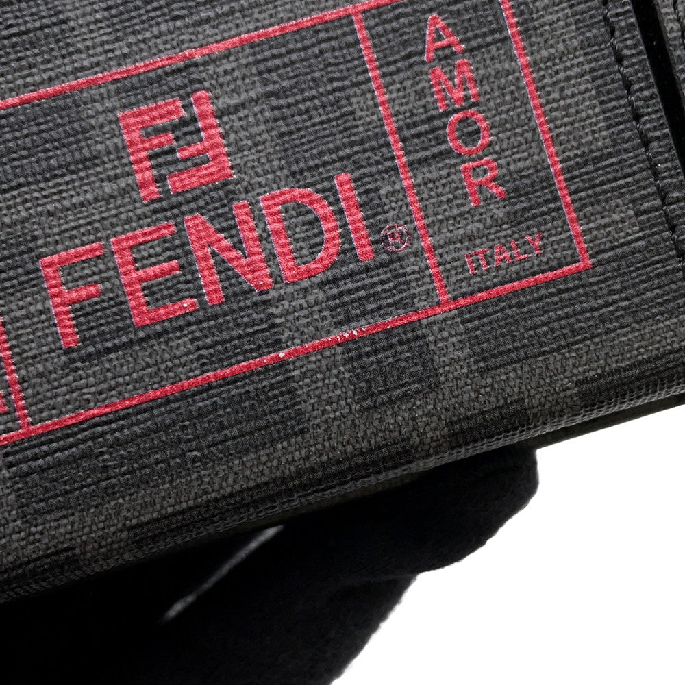 FENDI Pocket Bag Charm Gray7AR759 PVC Leather