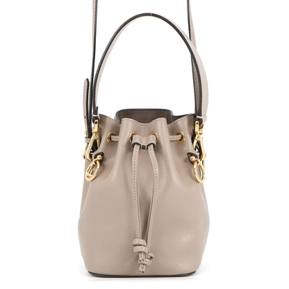 FENDI Montresor 2WAY Bag Beige8BS010 Leather Size Mini
