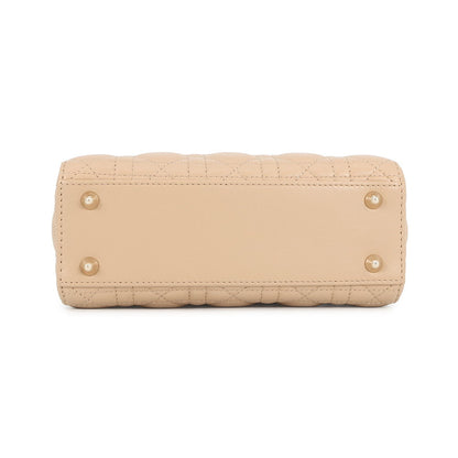 Dior My Abcdior Lady Dior Bag 2Way Sand Beigem0538Onge Lambskin Size Small
