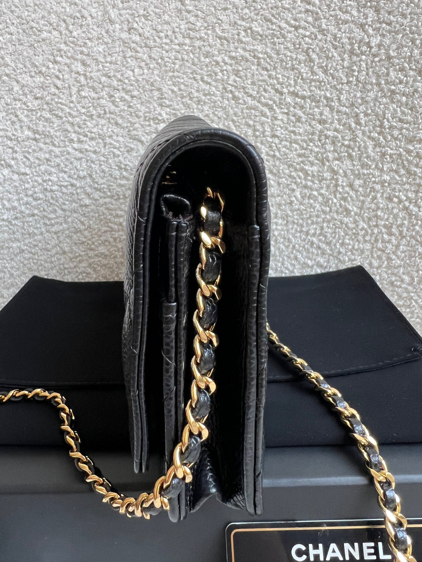 Chanel Black Caviar Wallet on Chain (RRP £2,930)