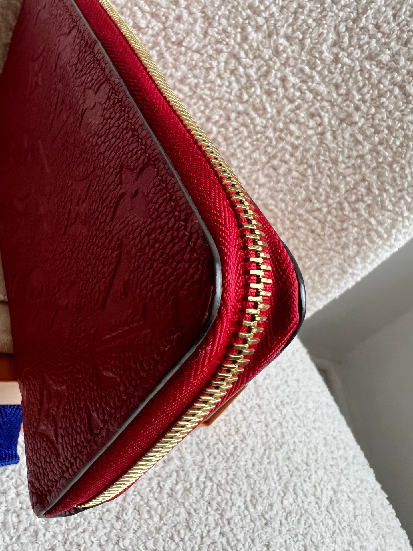 Louis Vuitton Zippy Wallet in Red Empreinte (RRP £740)
