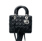 Dior Lady Dior Monogram Leather Shoulder Bag