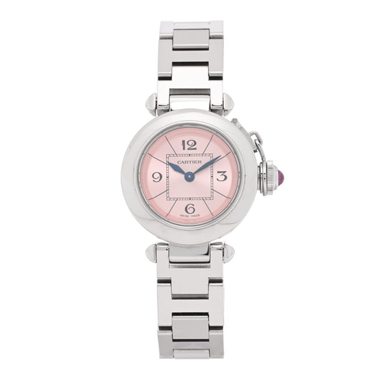 Stainless Steel 27mm Miss Pasha Quartz Watch Pink