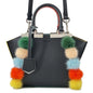 FENDI Petit Trois Jules Black8BH333 Leather