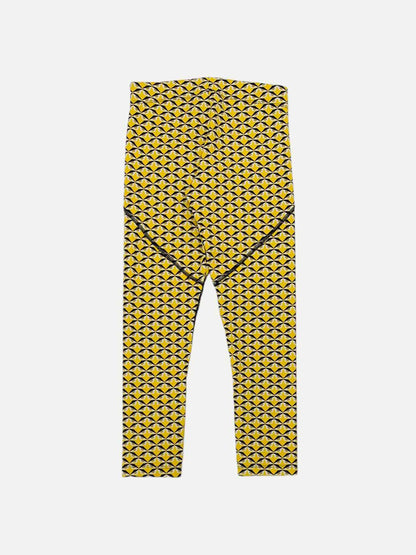 FENDI Bug Eye Yellow & Black Printed Size US 2 Leggings