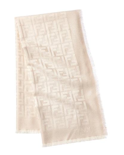 Fendi Ff Wool-Blend Shawl