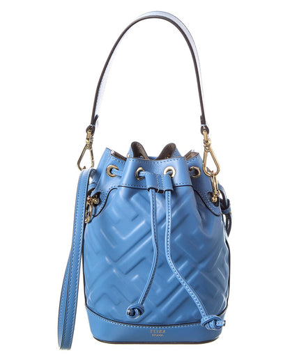 Fendi Mon Tresor Mini Leather Bucket Bag