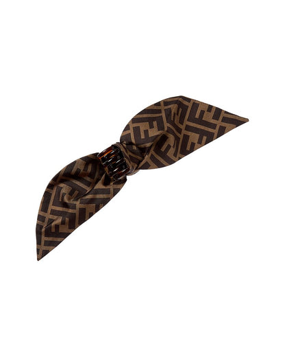Fendi Ff Silk Hair Clip