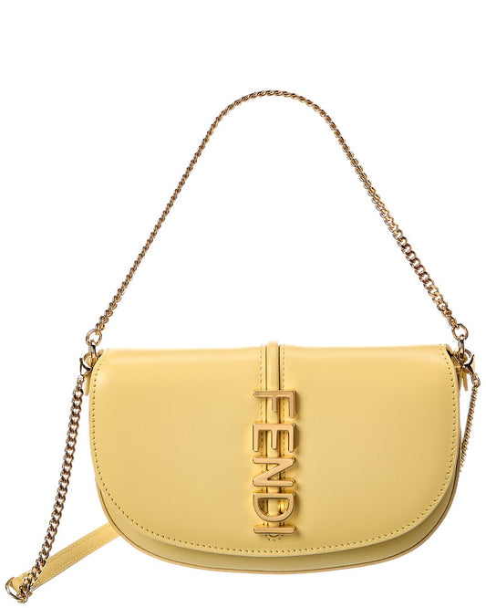 Fendi Fendigraphy Leather Wallet On Chain