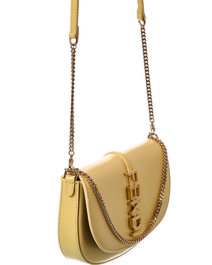 Fendi Fendigraphy Leather Wallet On Chain