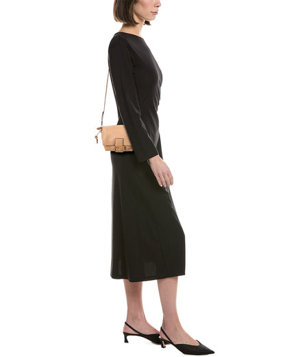 Fendi Mamma Baguette Small Leather Shoulder Bag