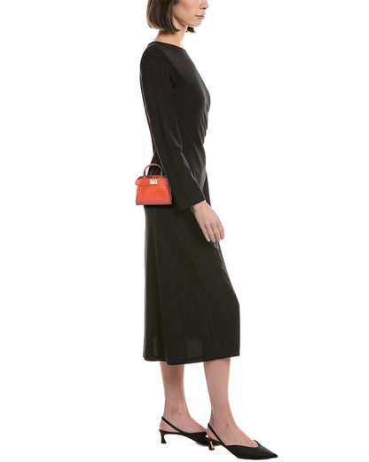 Fendi Nano Peekaboo Leather Clutch
