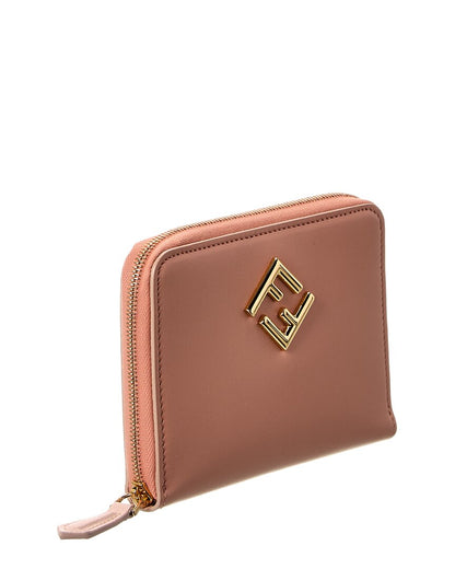 Fendi Ff Diamonds Leather Wallet