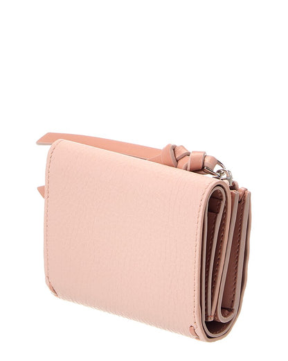 Fendi Peekaboo Micro Leather Trifold Wallet