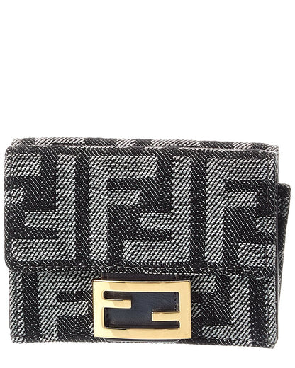 Fendi Baguette Micro Leather Card Case
