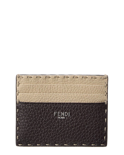 Fendi Selleria Leather Card Case
