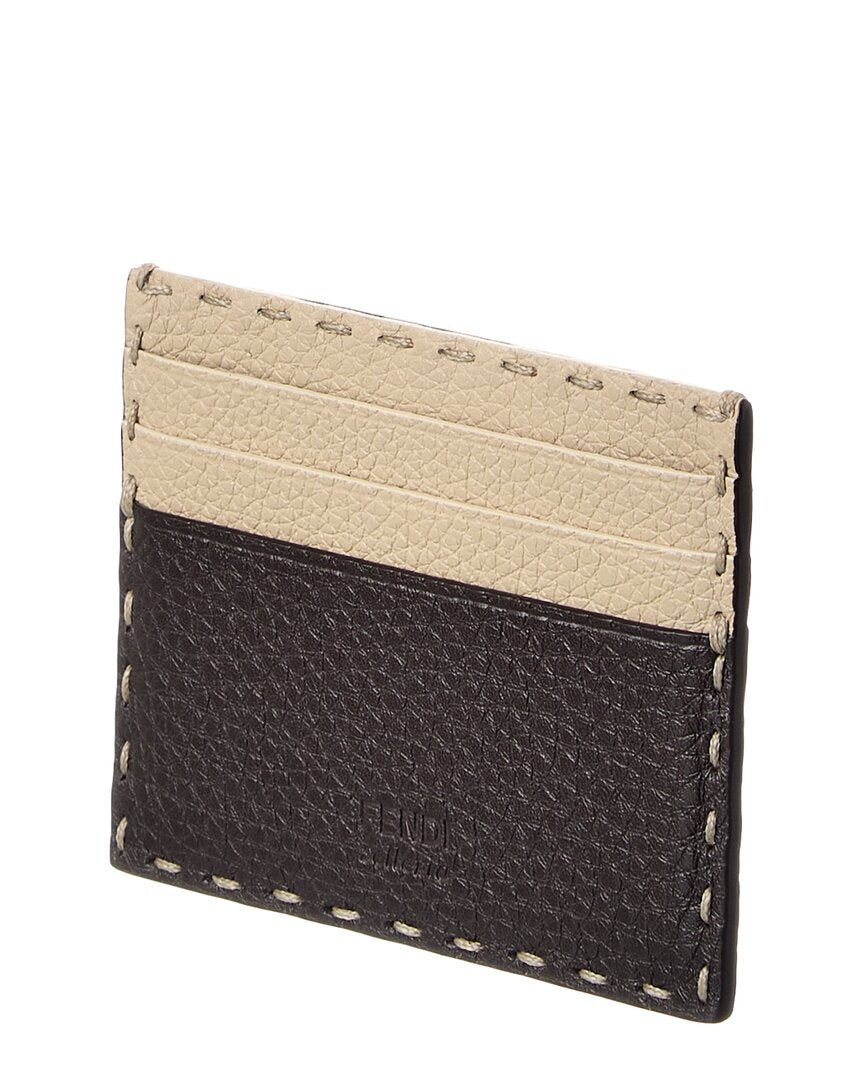 Fendi Selleria Leather Card Case