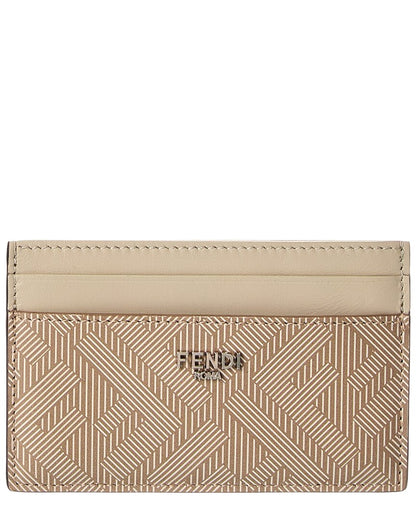 Fendi Shadow Leather Card Holder
