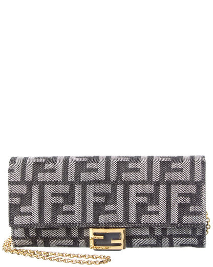 Fendi Baguette Leather Wallet On Chaim