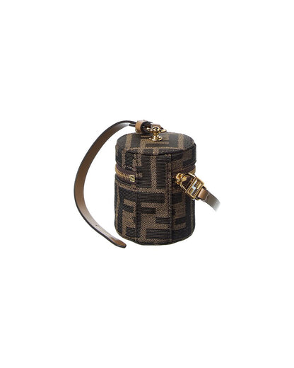 Fendi Baguette Ff Jacquard & Leather Coin Holder