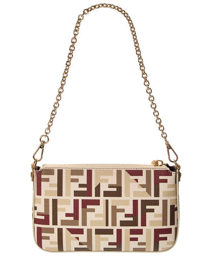 Fendi Baguette Ff Jacquard Pouch