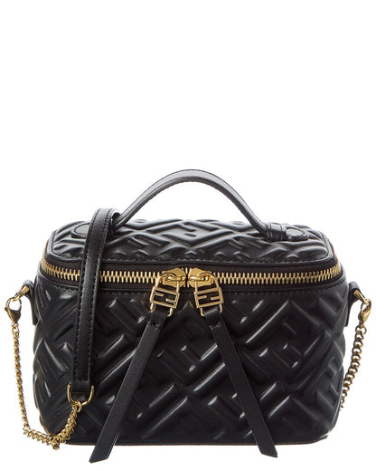 Fendi Ff Leather Vanity Case