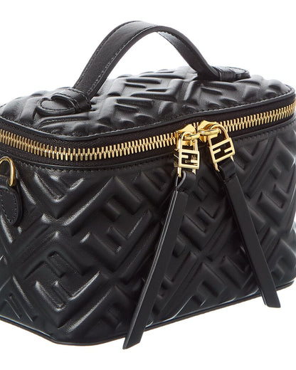 Fendi Ff Leather Vanity Case