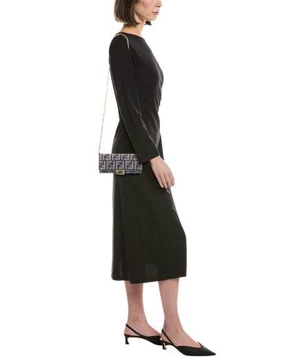 Fendi Baguette Leather Wallet On Chaim