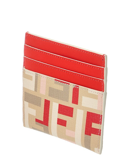 Fendi Ff Roma Leather Card Case